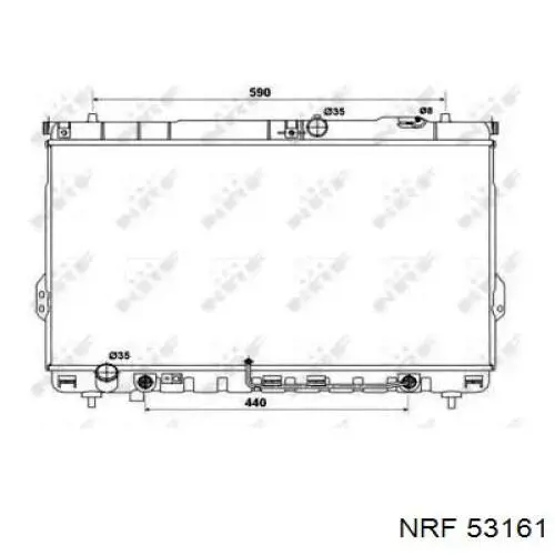 Купить 53161 NRF Радиатор водяной