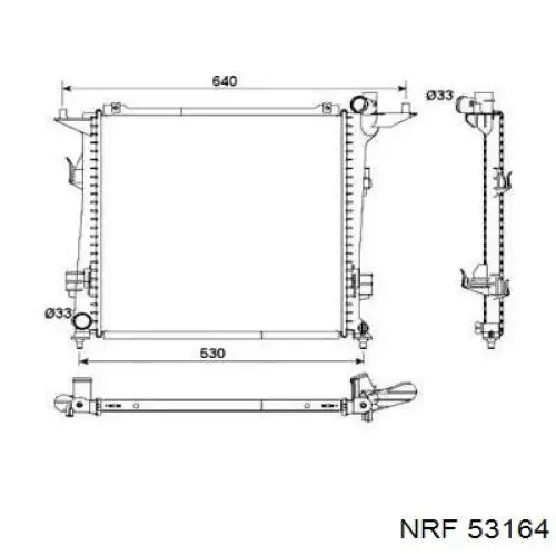 53164 NRF радиатор