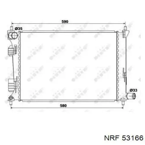 Радиатор охлаждения NRF 53166