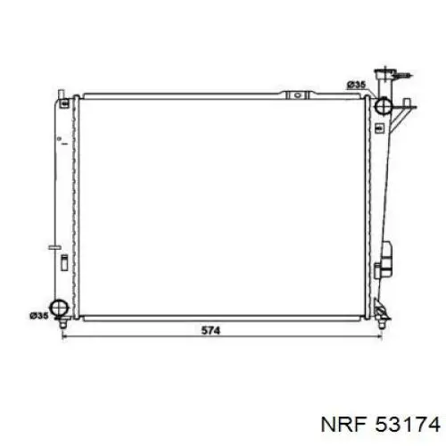 53174 NRF радиатор