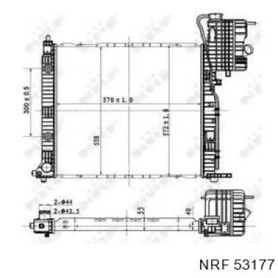 Радиатор 53177 NRF