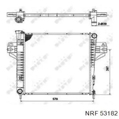 Радиатор охлаждения двигателя NRF 53182 цена, от 111.49 USD
