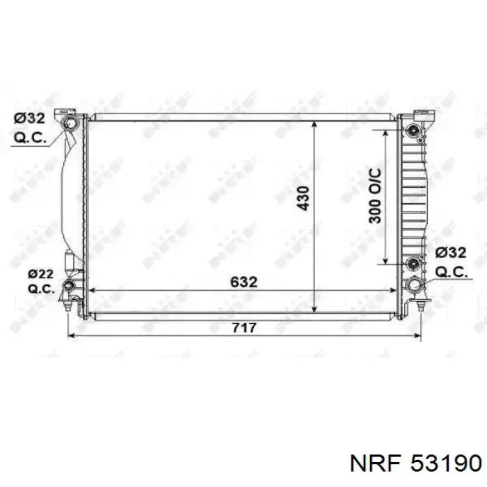 53190 NRF радиатор