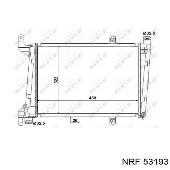 Купить 53193 NRF Радиатор водяной