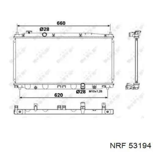 53194 NRF радиатор