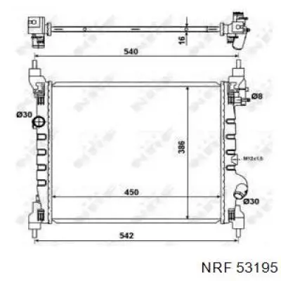 Купить 53195 NRF Радиатор водяной