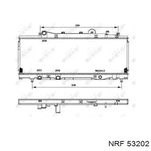 53202 NRF радиатор