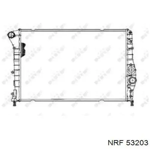 Radiador refrigeración del motor 53203 NRF