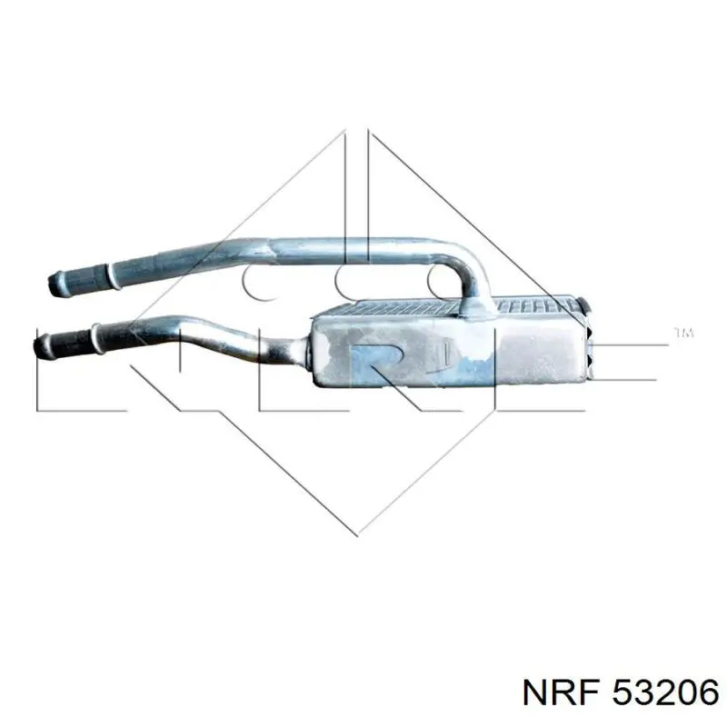 Radiador de calefacción 53206 NRF