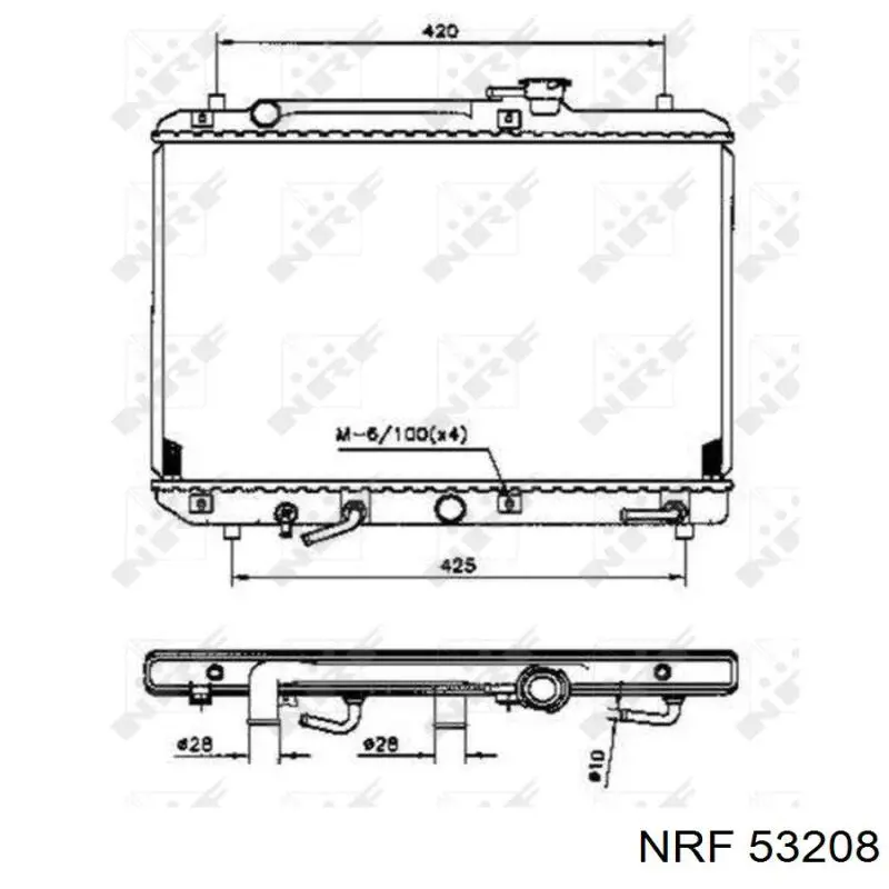 53208 NRF радиатор