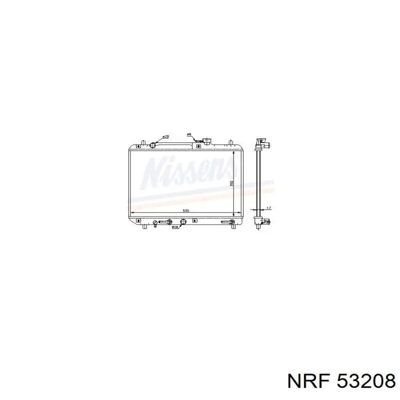 Радиатор охлаждения двигателя NRF 53208 цена, от 50.25 USD