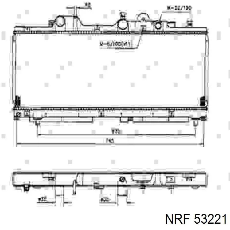 Радиатор 53221 NRF