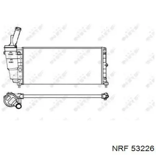 Радиатор 46536932 Fiat/Alfa/Lancia