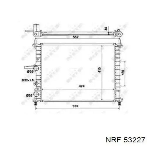 53227 NRF радиатор