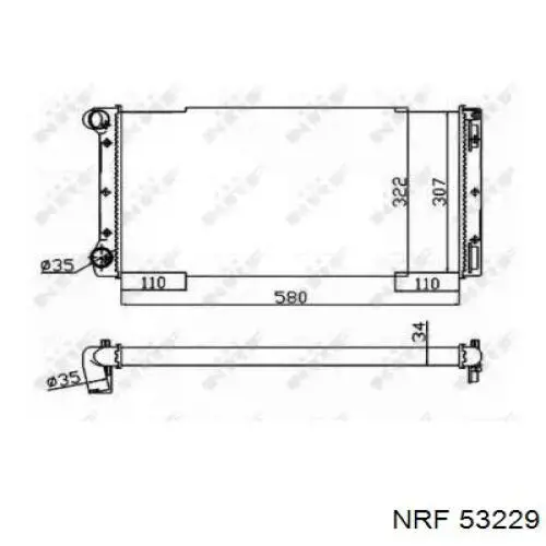 Радиатор 0046778157 Fiat/Alfa/Lancia