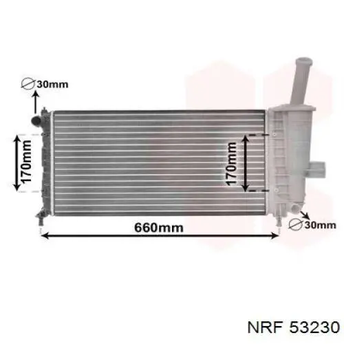 Радиатор охлаждения Fiat/Alfa/Lancia 46788046