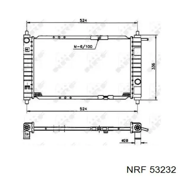 Радиатор охлаждения двигателя Fiat/Alfa/Lancia 46803031 цена, от 65.51 USD