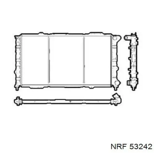 Радиатор 53242 NRF