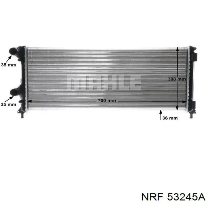 53245A NRF radiador de esfriamento de motor