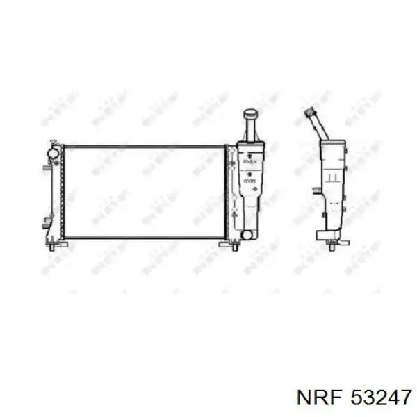 Радиатор 53247 NRF