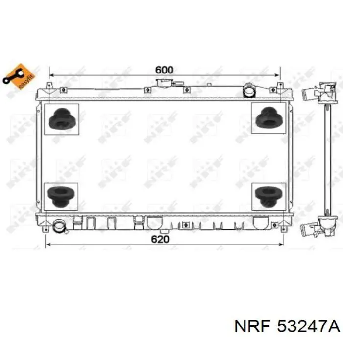 Купить D7F071TT Thermotec Радиатор водяной