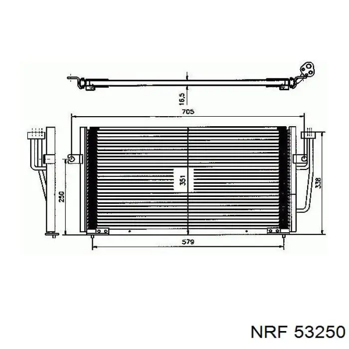 Радиатор 53250 NRF