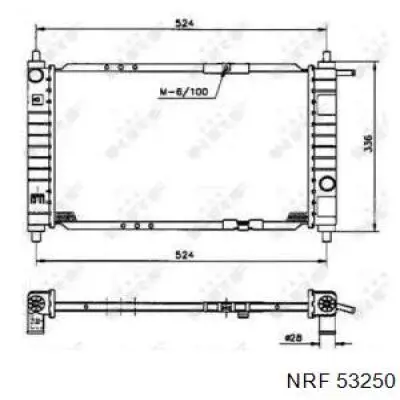 Радиатор охлаждения NRF 53250