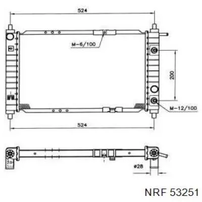 Радиатор 53251 NRF