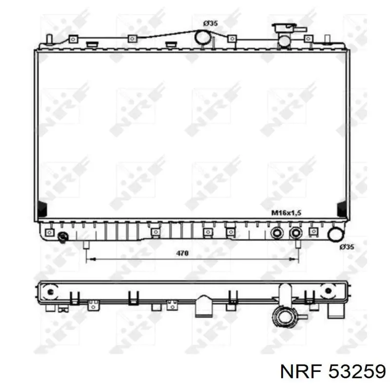 53259 NRF Радиатор основной