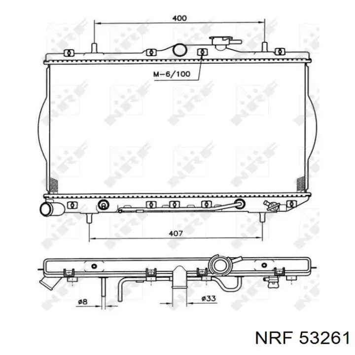 53261 NRF радиатор