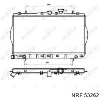 Радиатор 53262 NRF