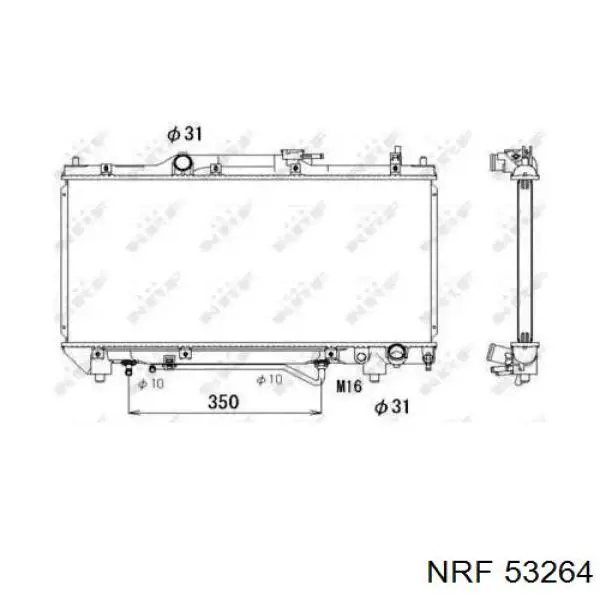 53264 NRF радиатор