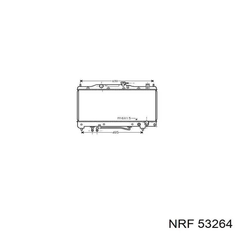 Радиатор охлаждения двигателя NRF 53264 цена, от 82.46 USD