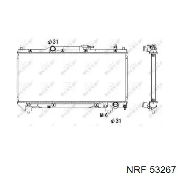 53267 NRF радиатор