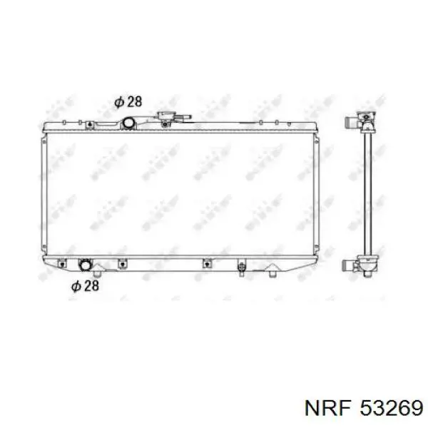 Радиатор 53269 NRF