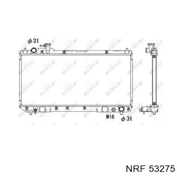 Радиатор 53275 NRF