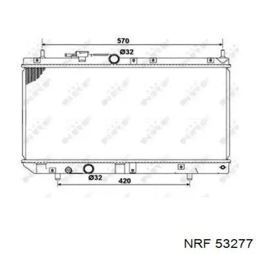 53277 NRF радиатор