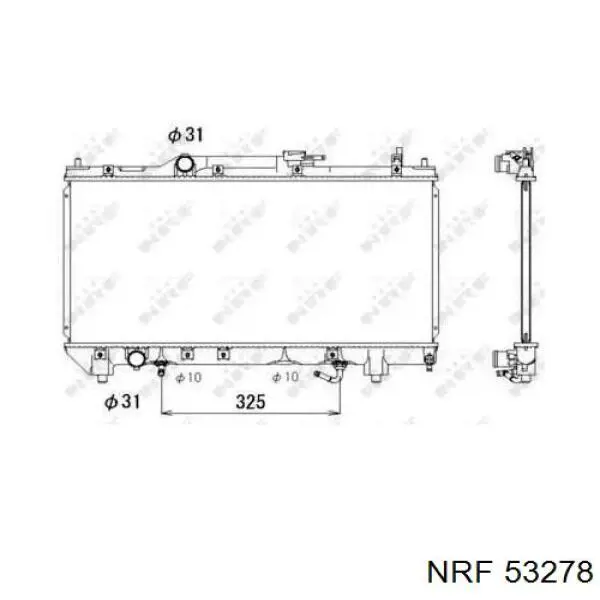 53278 NRF радиатор