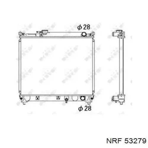 Радиатор охлаждения NRF 53279
