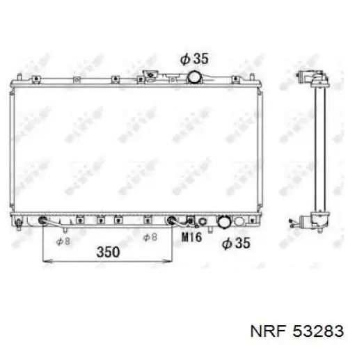 Купить 53283 NRF Радиатор водяной