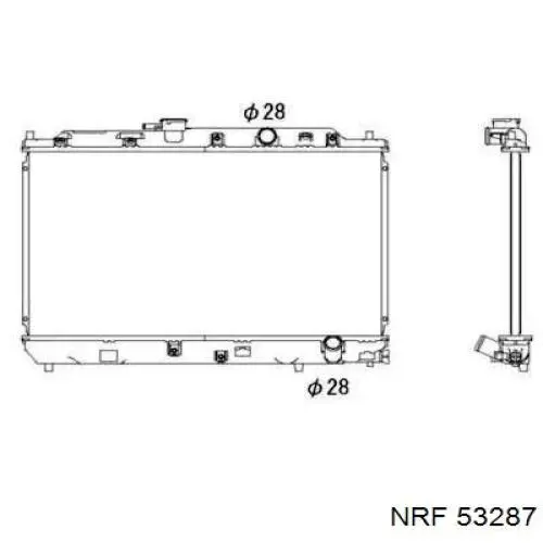 Радиатор 53287 NRF