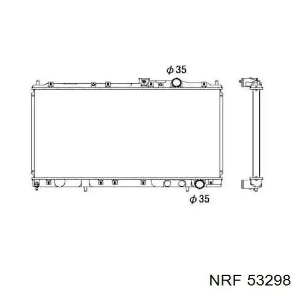 Радиатор 53298 NRF