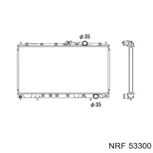 Радиатор 53300 NRF