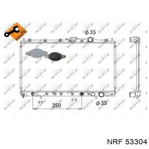 53304 NRF радиатор