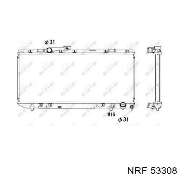 53308 NRF Радиатор основной