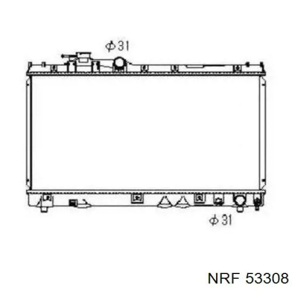 Купить 53308 NRF Радиатор водяной
