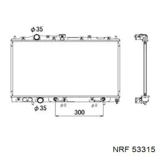 Радиатор 53315 NRF