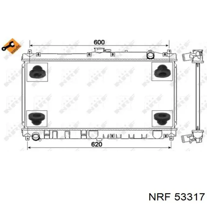 53317 NRF радиатор