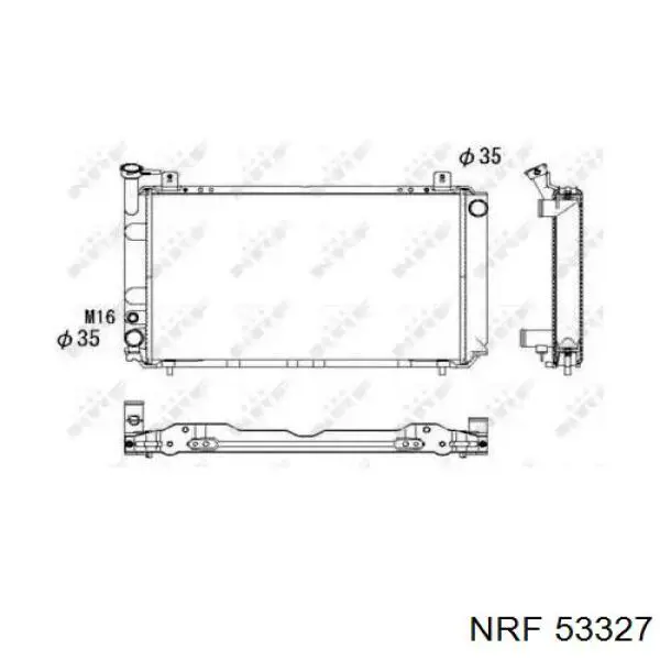 Радиатор 53327 NRF