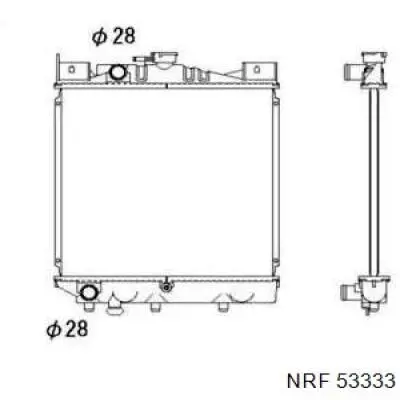 Радиатор 53333 NRF